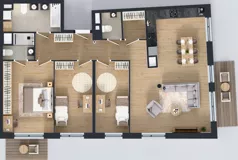 4 pokoje, mieszkanie 105,47 m², piętro 5, oferta nr A/110, Międzyleska 4, Wrocław, Tarnogaj, Krzyki, ul. Międzyleska