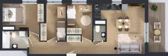 4 pokoje, mieszkanie 66,11 m², piętro 1, oferta nr B/28, Mokotów Sportowy 1.3, Warszawa, Mokotów, Augustówka, ul. Antoniewska