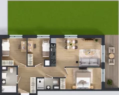 4 pokoje, mieszkanie 66,21 m², piętro 2, oferta nr C/91, Mokotów Sportowy 1.3, Warszawa, Mokotów, Augustówka, ul. Antoniewska