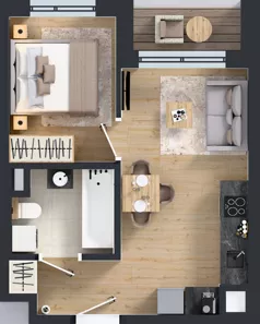 2 pokoje, mieszkanie 31,54 m², parter, oferta nr C/78, Mokotów Sportowy 1.3, Warszawa, Mokotów, Augustówka, ul. Antoniewska