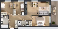 4 pokoje, mieszkanie 66,21 m², piętro 2, oferta nr C/91, Mokotów Sportowy 1.3, Warszawa, Mokotów, Augustówka, ul. Antoniewska