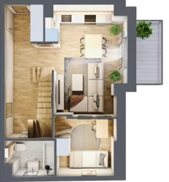 3 pokoje, mieszkanie 58,28 m², piętro 2, oferta nr A/10, Osobowicka 114, Wrocław, Osobowice-Rędzin, Fabryczna, ul. Osobowicka 114