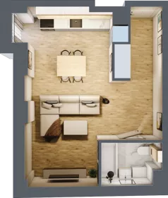 1 pokój, mieszkanie 29,61 m², piętro 2, oferta nr A/9, Osobowicka 114, Wrocław, Osobowice-Rędzin, Fabryczna, ul. Osobowicka 114