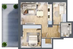 3 pokoje, mieszkanie 53,30 m², piętro 1, oferta nr B/50, Osobowicka 114, Wrocław, Osobowice-Rędzin, Fabryczna, ul. Osobowicka 114