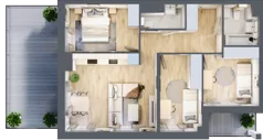 4 pokoje, mieszkanie 66,00 m², piętro 1, oferta nr B/49, Osobowicka 114, Wrocław, Osobowice-Rędzin, Fabryczna, ul. Osobowicka 114