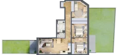 4 pokoje, mieszkanie 81,43 m², parter, oferta nr B/24, Osobowicka 114, Wrocław, Osobowice-Rędzin, Fabryczna, ul. Osobowicka 114
