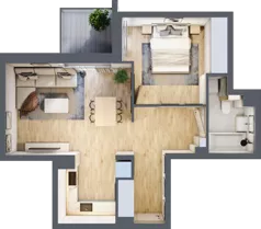2 pokoje, mieszkanie 47,94 m², piętro 1, oferta nr B/34, Osobowicka 114, Wrocław, Osobowice-Rędzin, Fabryczna, ul. Osobowicka 114
