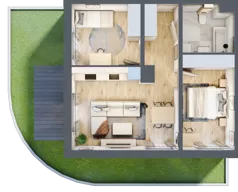 3 pokoje, mieszkanie 51,38 m², parter, oferta nr B/43, Osobowicka 114, Wrocław, Osobowice-Rędzin, Fabryczna, ul. Osobowicka 114