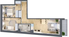 3 pokoje, mieszkanie 56,30 m², piętro 3, oferta nr E/16, 29. Aleja, Kraków, Stare Miasto, Warszawskie, ul. Prandoty 10c / al. 29 Listopada