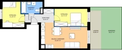 3 pokoje, mieszkanie 58,29 m², parter, oferta nr E/120, Apartamenty Literacka bud. E i F, Warszawa, Bielany, Piaski, ul. Literacka