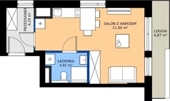 1 pokój, mieszkanie 30,00 m², piętro 9, oferta nr F/49, Apartamenty Literacka bud. E i F, Warszawa, Bielany, Piaski, ul. Literacka