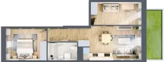 3 pokoje, mieszkanie 48,48 m², parter, oferta nr D/25, Apartamenty Park Matecznego, Kraków, Podgórze, Mateczny, ul. Rydlówka 5