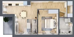 2 pokoje, mieszkanie 47,49 m², piętro 2, oferta nr L/8, Wille Biskupin, Wrocław, Biskupin-Sępolno-Dąbie-Bartoszowice, Śródmieście, ul. Braci Gierymskich 156