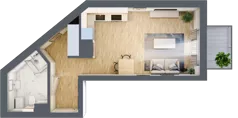 1 pokój, mieszkanie 33,75 m², piętro 1, oferta nr A/2, Metro Zachód etap 6, Warszawa, Bemowo, Chrzanów, ul. Szeligowska