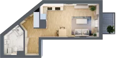 1 pokój, mieszkanie 33,84 m², piętro 3, oferta nr A/22, Metro Zachód etap 6, Warszawa, Bemowo, Chrzanów, ul. Szeligowska