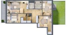 4 pokoje, mieszkanie 81,68 m², parter, oferta nr A/29, Apartamenty Beethovena, Warszawa, Mokotów, Sielce, ul. Dziekońskiego 4