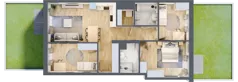4 pokoje, mieszkanie 76,87 m², parter, oferta nr B/91, Apartamenty Beethovena, Warszawa, Mokotów, Sielce, ul. Dziekońskiego 4