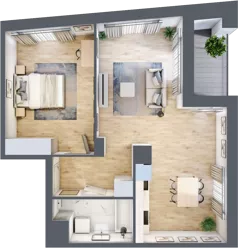 2 pokoje, mieszkanie 55,60 m², piętro 3, oferta nr C/27, 29. Aleja bud. C, Kraków, Stare Miasto, Warszawskie, al. 29 Listopada