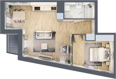 2 pokoje, mieszkanie 47,83 m², piętro 5, oferta nr C/87, 29. Aleja bud. C, Kraków, Stare Miasto, Warszawskie, al. 29 Listopada