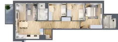 4 pokoje, mieszkanie 72,13 m², piętro 1, oferta nr D/9, Mokotów Sportowy 1 B, Warszawa, Mokotów, Augustówka, ul. Antoniewska