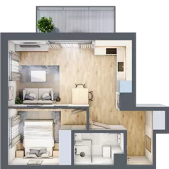 2 pokoje, mieszkanie 38,67 m², piętro 2, oferta nr A/97, Metro Zachód 8 bud. A, C, Warszawa, Bemowo, Chrzanów, ul. Szeligowska