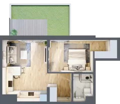 2 pokoje, mieszkanie 35,99 m², piętro 1, oferta nr A/78, Metro Zachód 8 bud. A, C, Warszawa, Bemowo, Chrzanów, ul. Szeligowska