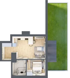 2 pokoje, mieszkanie 34,82 m², parter, oferta nr C/49, Metro Zachód 8 bud. A, C, Warszawa, Bemowo, Chrzanów, ul. Szeligowska