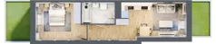 2 pokoje, mieszkanie 38,32 m², parter, oferta nr F/4, Apartamenty Park Matecznego bud. F i G, Kraków, Podgórze, Mateczny, ul. Rydlówka / Nowoorawska