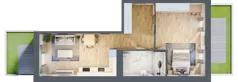 2 pokoje, mieszkanie 53,59 m², parter, oferta nr F/1, Apartamenty Park Matecznego bud. F i G, Kraków, Podgórze, Mateczny, ul. Rydlówka / Nowoorawska