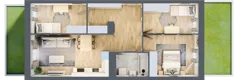 4 pokoje, mieszkanie 67,05 m², parter, oferta nr F/58, Apartamenty Park Matecznego bud. F i G, Kraków, Podgórze, Mateczny, ul. Rydlówka / Nowoorawska