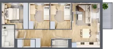 4 pokoje, mieszkanie 69,58 m², piętro 3, oferta nr B/23, Osiedle Zielna 4.2, Wrocław, Psie Pole-Zawidawie, Psie Pole, ul. Zielna