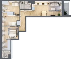 4 pokoje, mieszkanie 72,72 m², piętro 2, oferta nr A/18, Mokotów Sportowy 3, Warszawa, Mokotów, Augustówka, ul. Antoniewska
