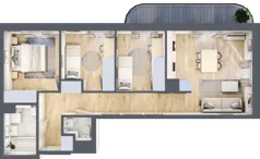4 pokoje, mieszkanie 68,22 m², piętro 4, oferta nr A/58, Mokotów Sportowy 3, Warszawa, Mokotów, Augustówka, ul. Antoniewska