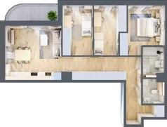 4 pokoje, mieszkanie 75,42 m², piętro 4, oferta nr A/29, Mokotów Sportowy 3, Warszawa, Mokotów, Augustówka, ul. Antoniewska