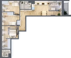 4 pokoje, mieszkanie 72,71 m², piętro 1, oferta nr A/10, Mokotów Sportowy 3, Warszawa, Mokotów, Augustówka, ul. Antoniewska