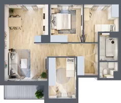 4 pokoje, mieszkanie 73,56 m², piętro 1, oferta nr A/36, Mokotów Sportowy 3, Warszawa, Mokotów, Augustówka, ul. Antoniewska