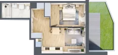 2 pokoje, mieszkanie 39,06 m², parter, oferta nr A/30, Osiedle Urbino 5, Warszawa, Włochy, Raków, ul. Równoległa