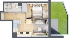2 pokoje, mieszkanie 36,52 m², parter, oferta nr A/31, Osiedle Urbino 5, Warszawa, Włochy, Raków, ul. Równoległa