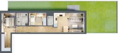3 pokoje, mieszkanie 59,66 m², parter, oferta nr B2/1, Osiedle Arkadia, Wrocław, Polanowice-Poświętne-Ligota, Poświętne, ul. Ramiszowska 6