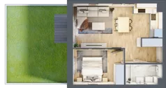 2 pokoje, mieszkanie 39,92 m², piętro 2, oferta nr B2/30, Osiedle Arkadia, Wrocław, Polanowice-Poświętne-Ligota, Poświętne, ul. Ramiszowska 6