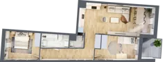 3 pokoje, mieszkanie 66,96 m², piętro 5, oferta nr A/92, Osiedle Międzyleska 3, Wrocław, Tarnogaj, Krzyki, ul. Międzyleska