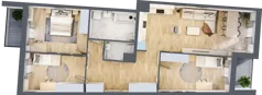 4 pokoje, mieszkanie 89,33 m², piętro 1, oferta nr A/68, Osiedle Międzyleska 3, Wrocław, Tarnogaj, Krzyki, ul. Międzyleska