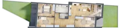 4 pokoje, mieszkanie 88,88 m², parter, oferta nr A/65, Osiedle Międzyleska 3, Wrocław, Tarnogaj, Krzyki, ul. Międzyleska