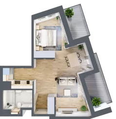 1 pokój, apartament 45,20 m², piętro 2, oferta nr A/31, Apartamenty Grzybowska 11, Warszawa, Śródmieście, Śródmieście Północne, ul. Grzybowska 11