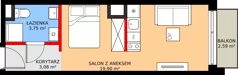 1 pokój, mieszkanie 26,73 m², piętro 6, oferta nr A/118, Apartamenty Grzybowska 11, Warszawa, Śródmieście, Śródmieście Północne, ul. Grzybowska 11