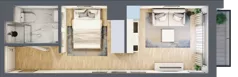 1 pokój, mieszkanie 26,61 m², piętro 3, oferta nr A/50, Apartamenty Grzybowska 11, Warszawa, Śródmieście, Śródmieście Północne, ul. Grzybowska 11