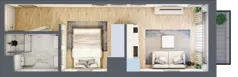 1 pokój, apartament 26,61 m², piętro 2, oferta nr A/28, Apartamenty Grzybowska 11, Warszawa, Śródmieście, Śródmieście Północne, ul. Grzybowska 11