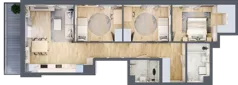 4 pokoje, mieszkanie 81,57 m², piętro 2, oferta nr B/84, Metro Zachód 8 bud. B i D, Warszawa, Bemowo, Chrzanów, ul. Szeligowska