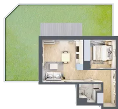 2 pokoje, mieszkanie 35,89 m², piętro 1, oferta nr B/48, Metro Zachód 8 bud. B i D, Warszawa, Bemowo, Chrzanów, ul. Szeligowska