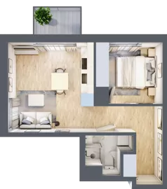 2 pokoje, mieszkanie 35,92 m², piętro 4, oferta nr B/66, Metro Zachód 8 bud. B i D, Warszawa, Bemowo, Chrzanów, ul. Szeligowska